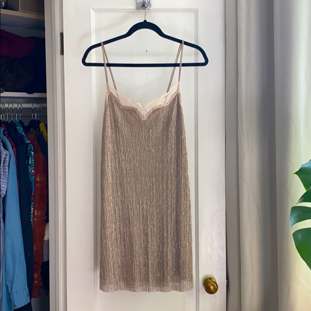 Gold Zara slip